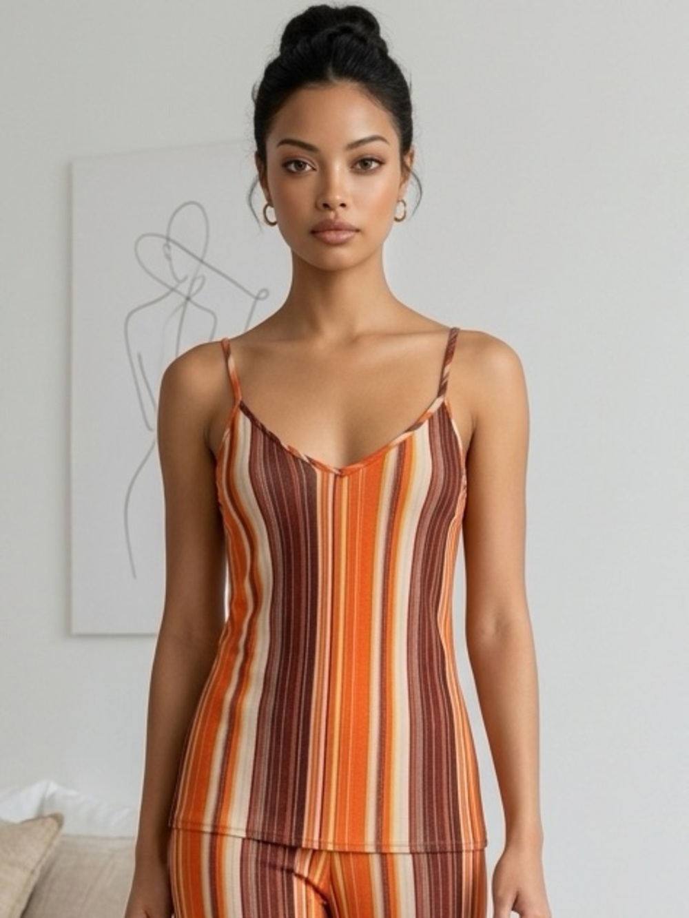 NWT - P.J. Salvage Women’s Pajama Top Tank Multi Color Cami - Size XL